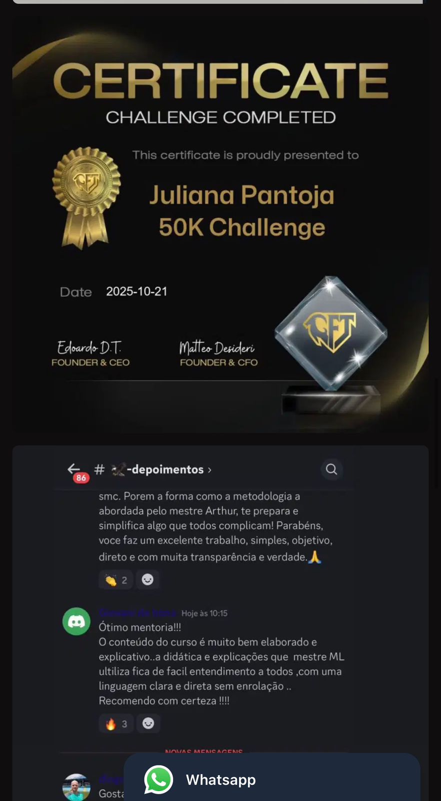 Aluno aprovado 1