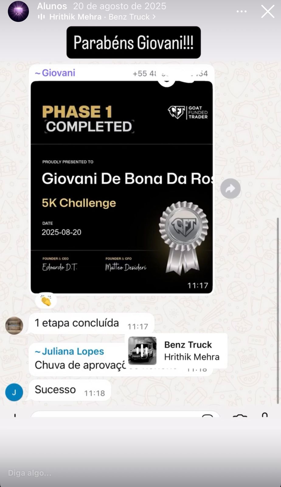 Aluno aprovado 4