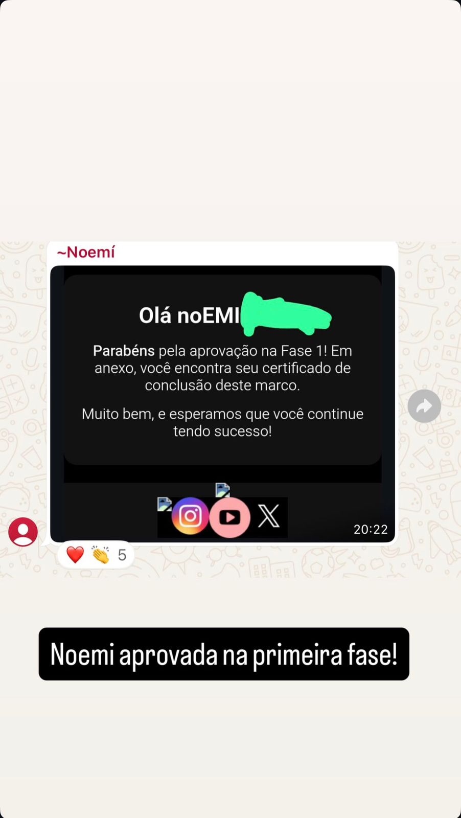 Aluno aprovado 6